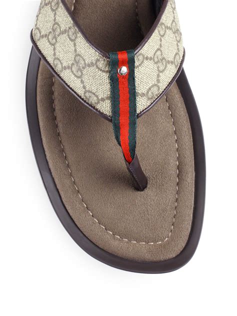 men's vintage gucci thong sandals|gucci men's slip on sandal.